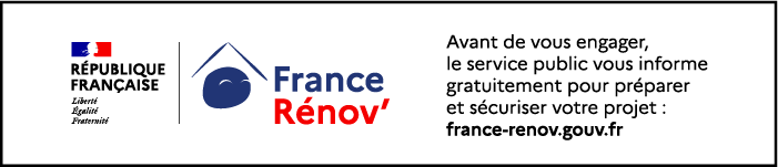 République française, France Rénov’. Avant de vous engager, le service public vous informe gratuitement pour préparer et sécuriser votre projet : france-renov.gouv.fr
